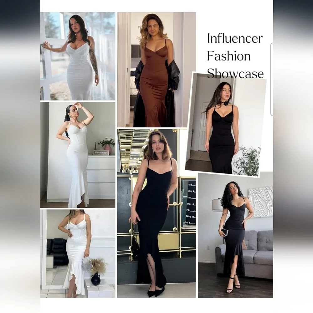 Elegant Black Women's Dress - Picture 2 of 11